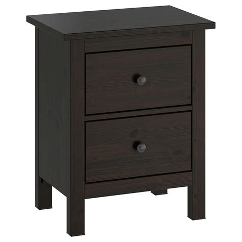 The entire line of Hemnes pieces is crafted from solid pine. . Hemnes nightstands